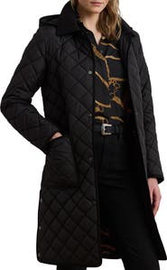 Lauren Ralph Lauren Diamond Quilted Hooded Coat