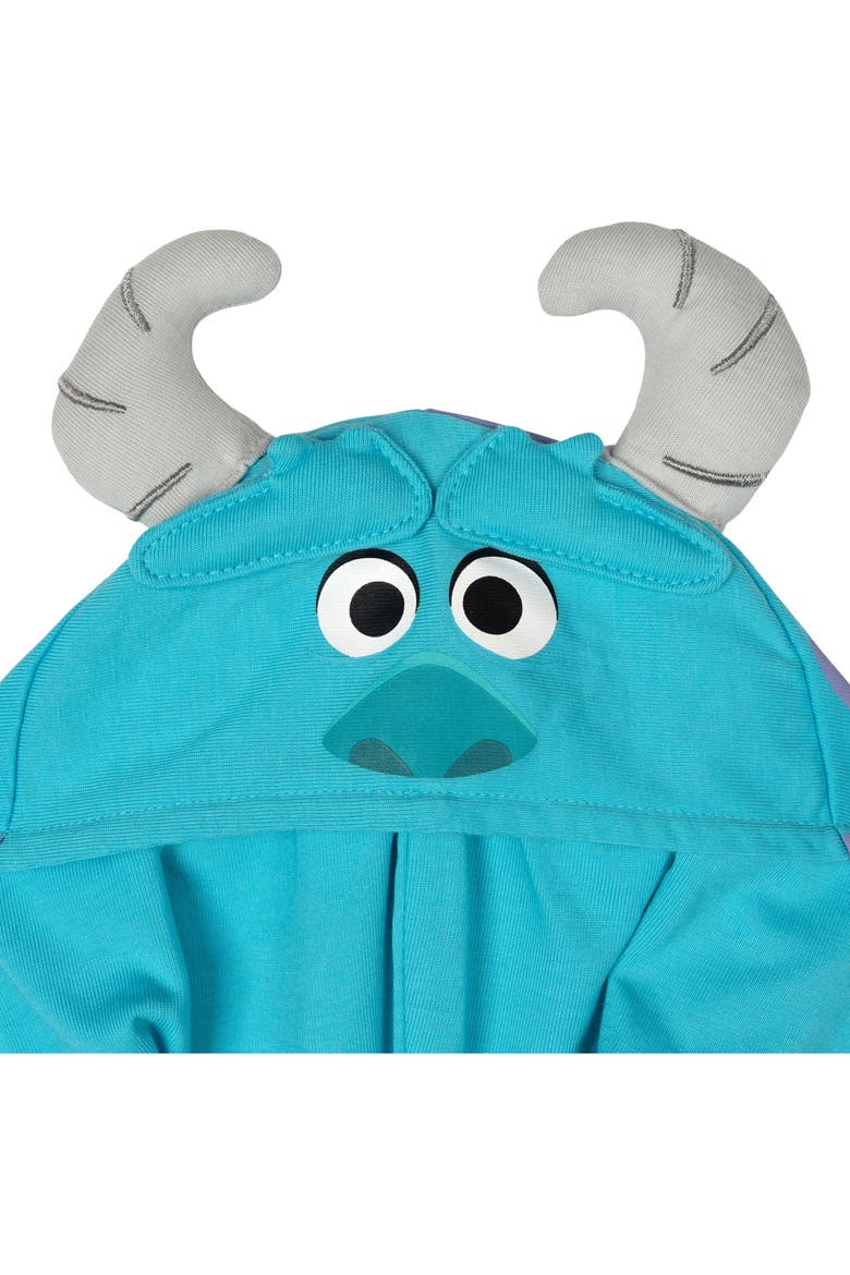 Monsters Inc. Hooded One Piece, Alternate, color, Sulley Teal Purple