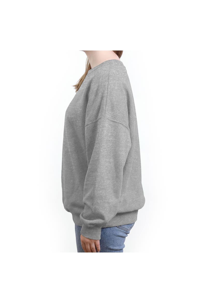 Junior's Groovy Frame Badge Sweatshirt, Alternate, color, Heather Gray
