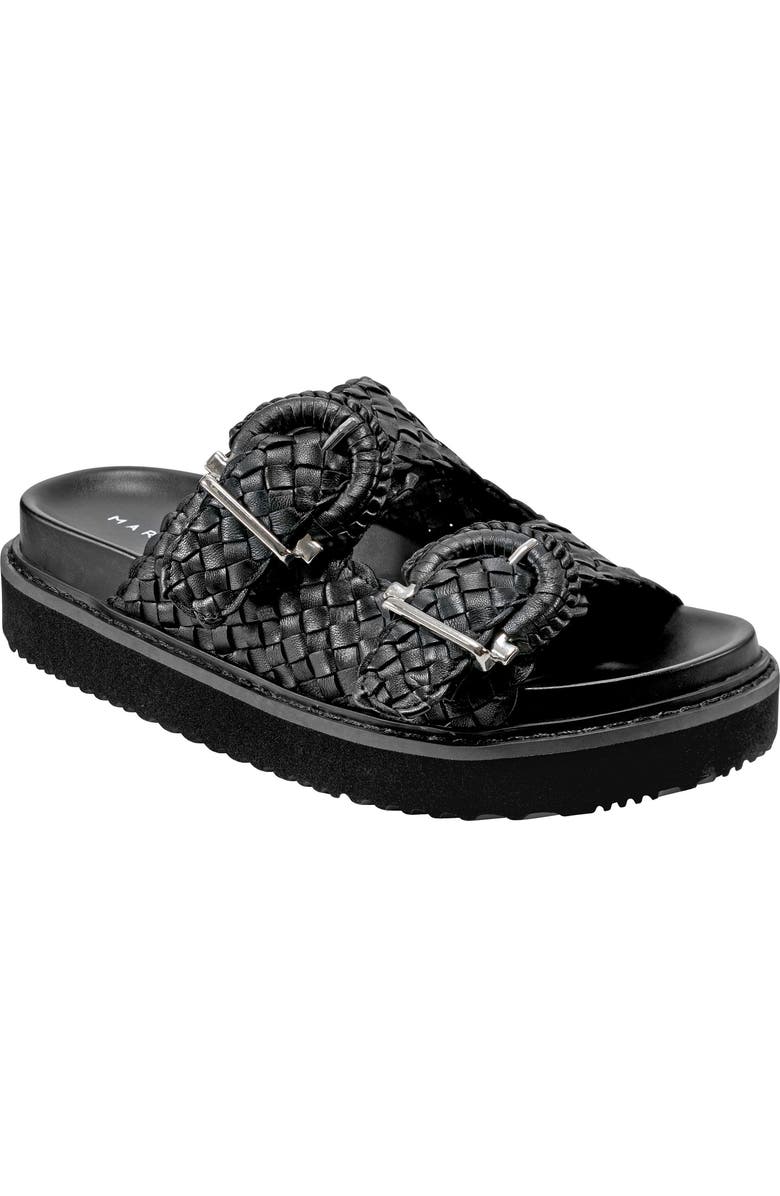 Marc Fisher LTD Auggie Two Strap Sandal, Main, color, Black