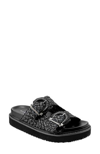 Marc Fisher Ltd Auggie Two Strap Sandal In Black