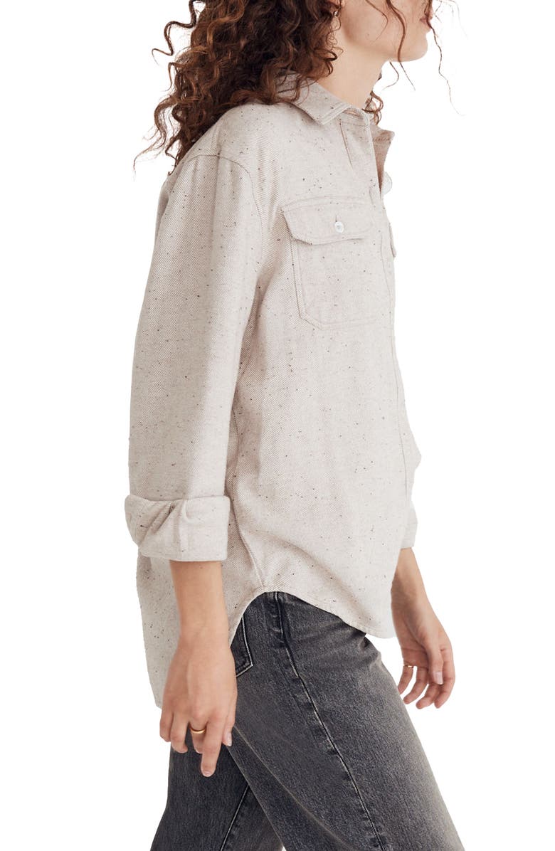 Madewell Donegal Flannel Kentwood Oversize Shirt Jacket, Alternate, color,