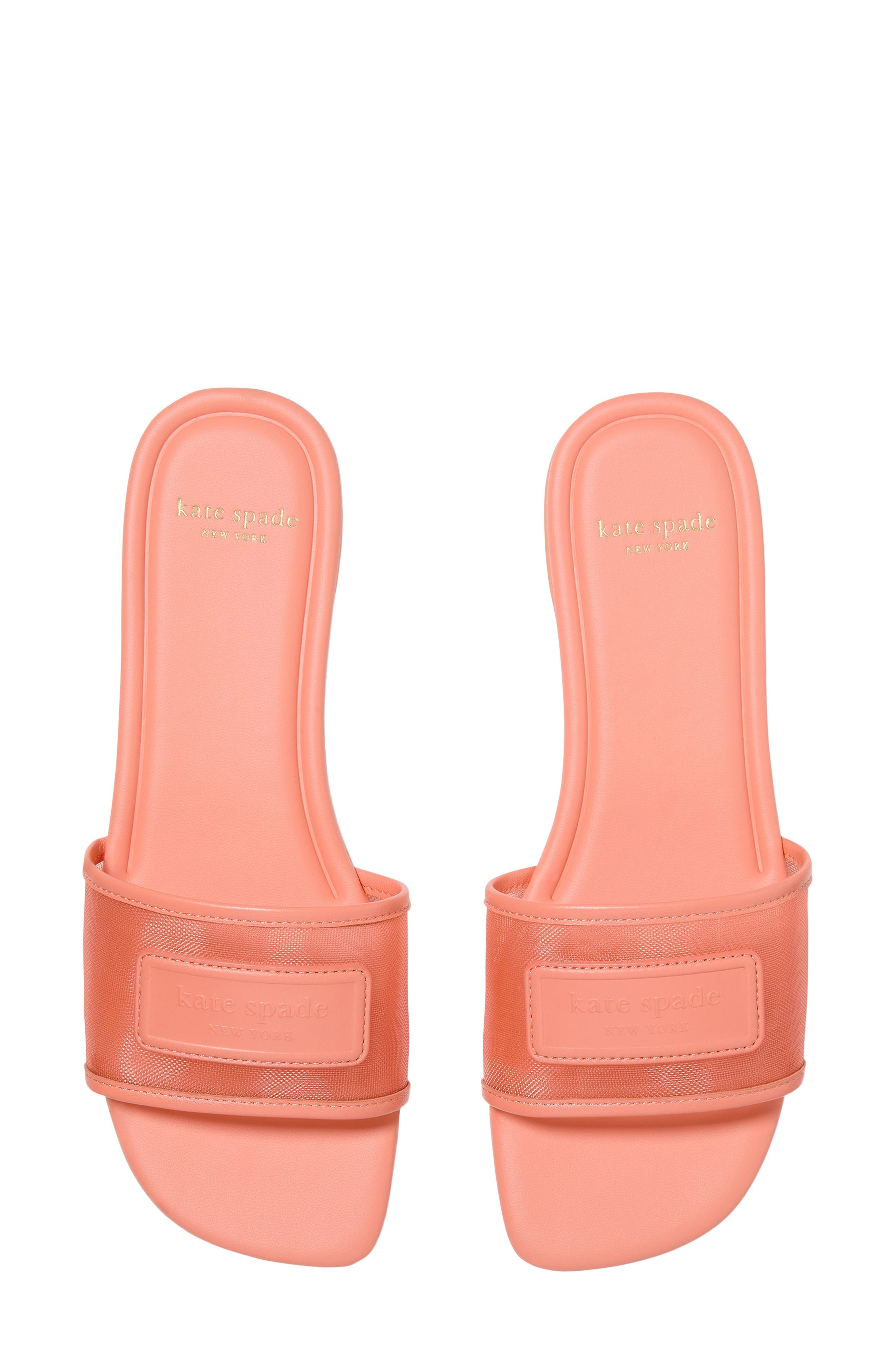 breezy mesh slide sandal, Alternate, color, MELON BALL