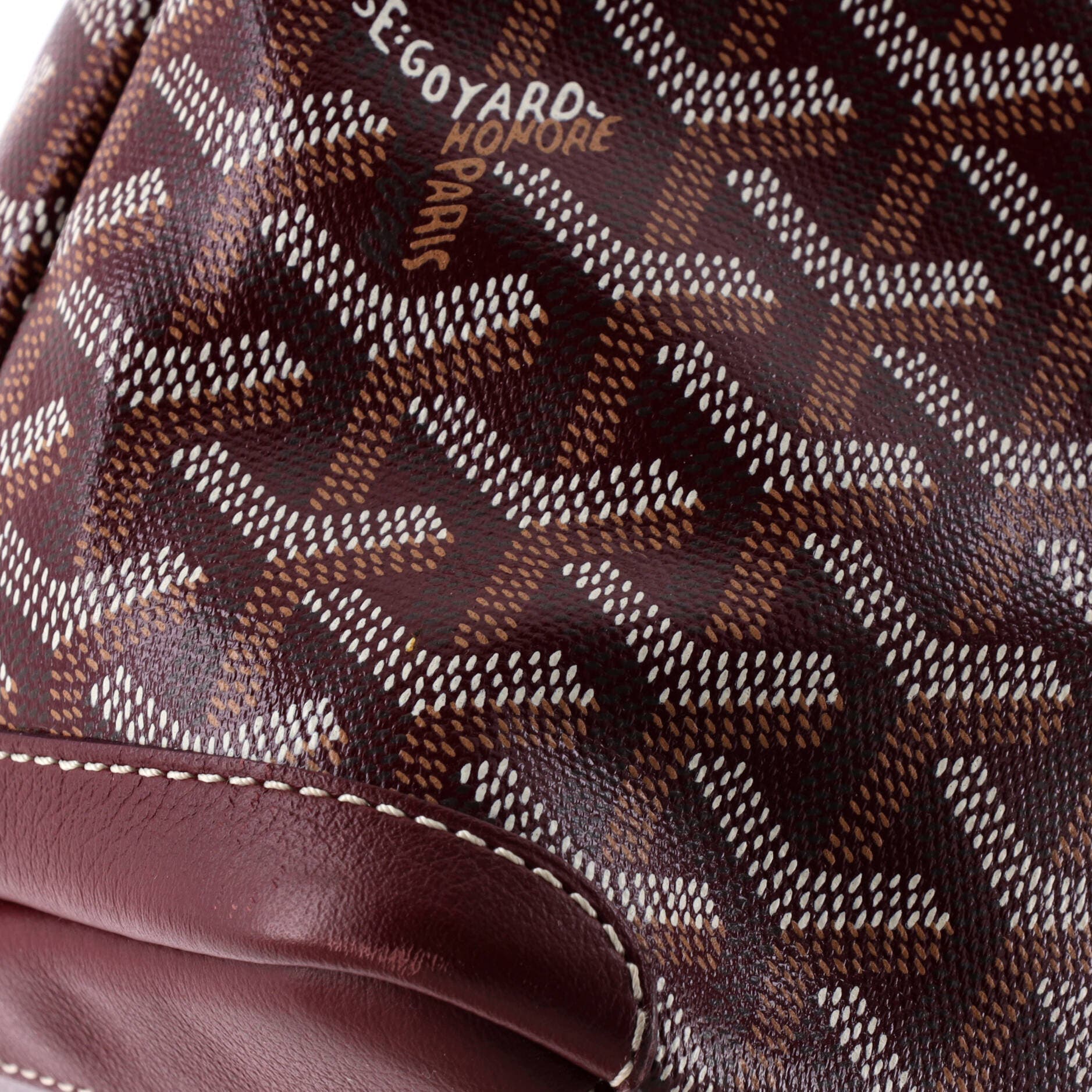 Pre-Owned Goyard Artois Tote Coated Canvas PM, Alternate, color, Burgundy
