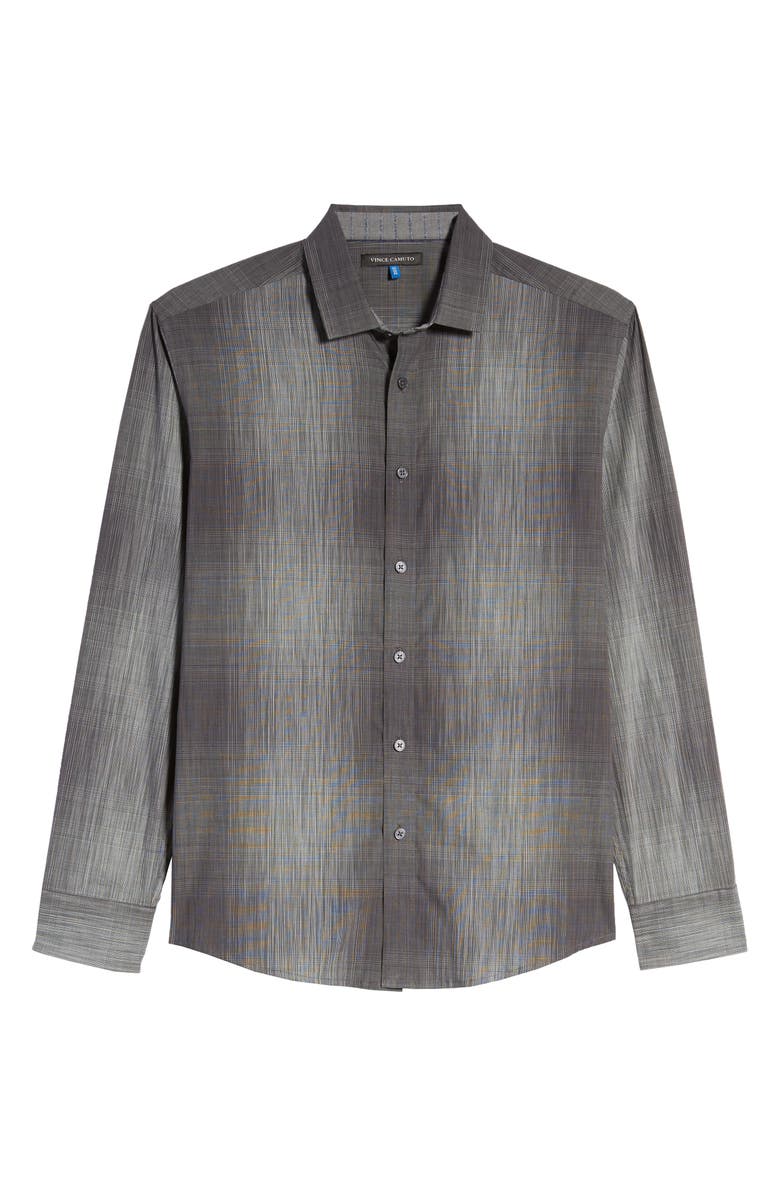 Vince Camuto Slim Fit Abstract Check Button-Up Shirt, Alternate, color, 