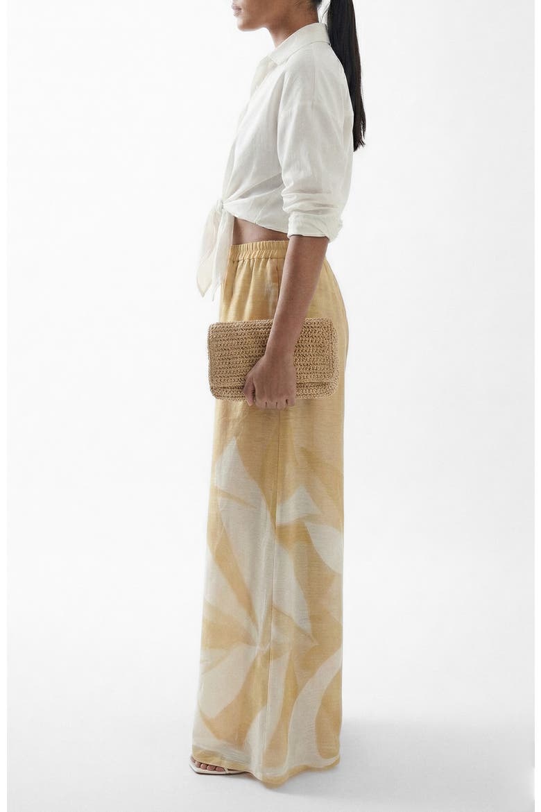 Rocio Super-wide Jant Pants, Alternate, color, Rocio Yellow