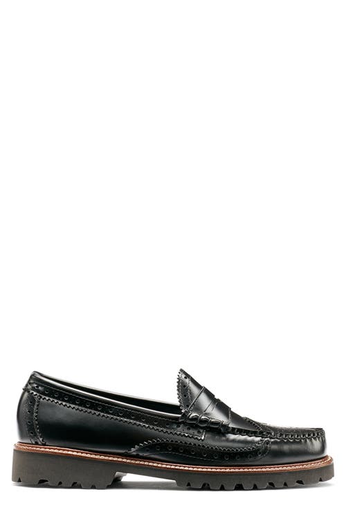 G.h.bass Larson Wingtip Loafer In Black