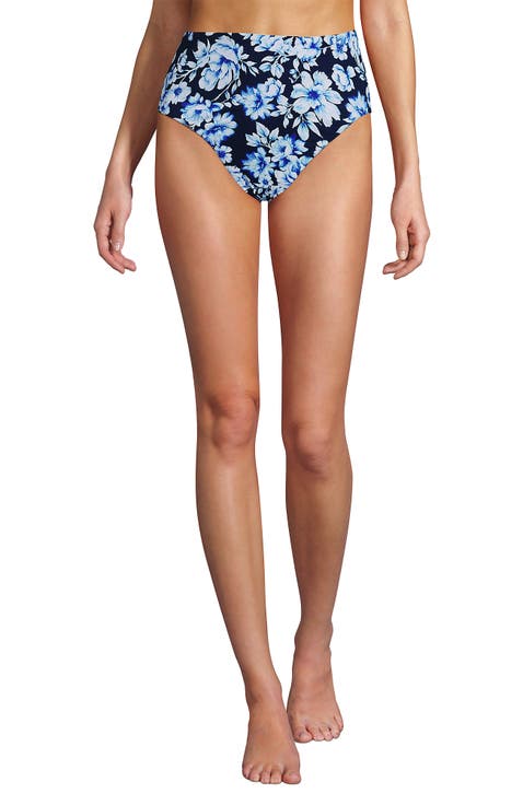 Ribbed Smoothing High Waisted Bikini Bottoms