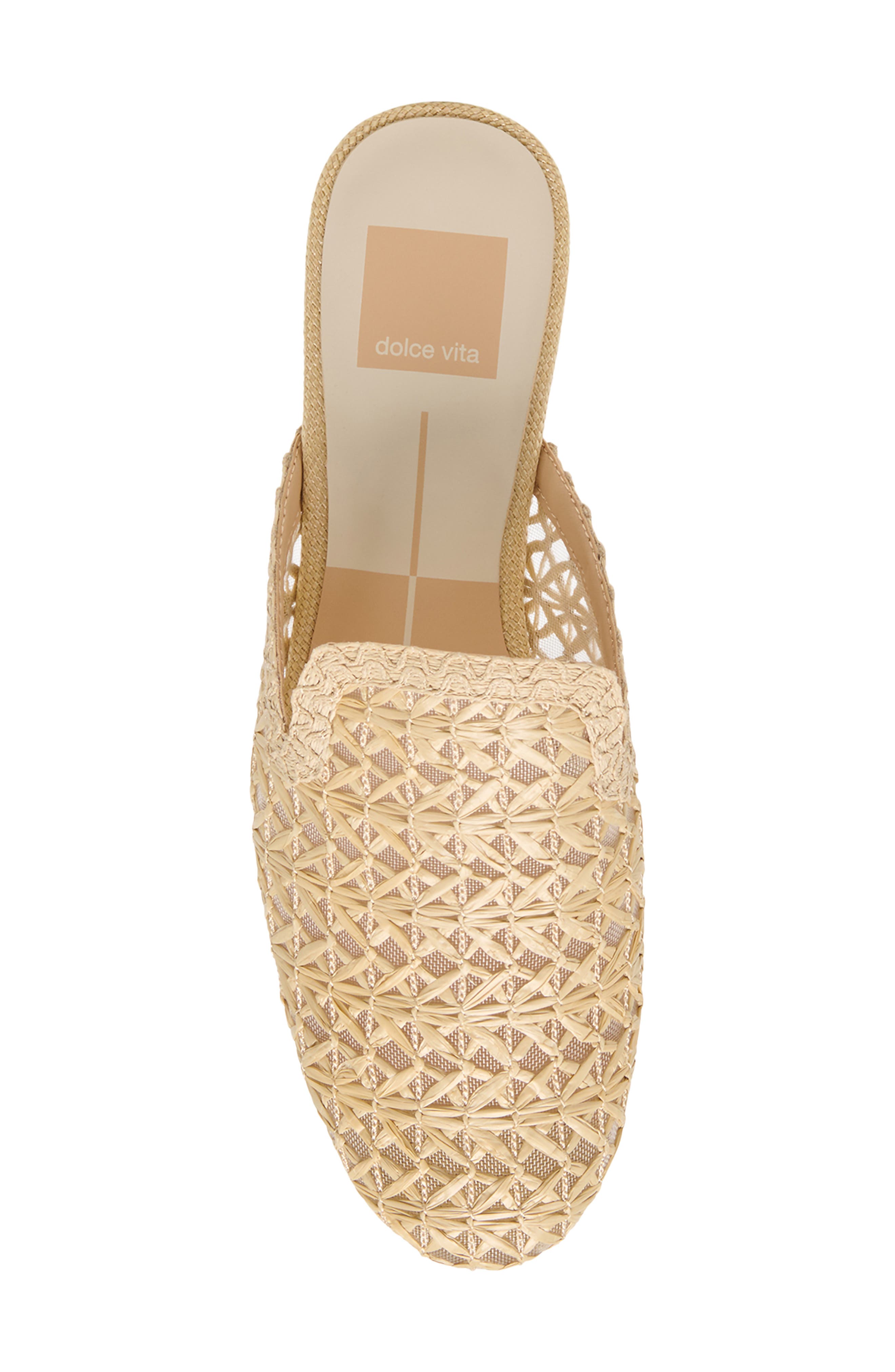 Kirt Mule, Alternate, color, NATURAL CROSS HATCH RAFFIA