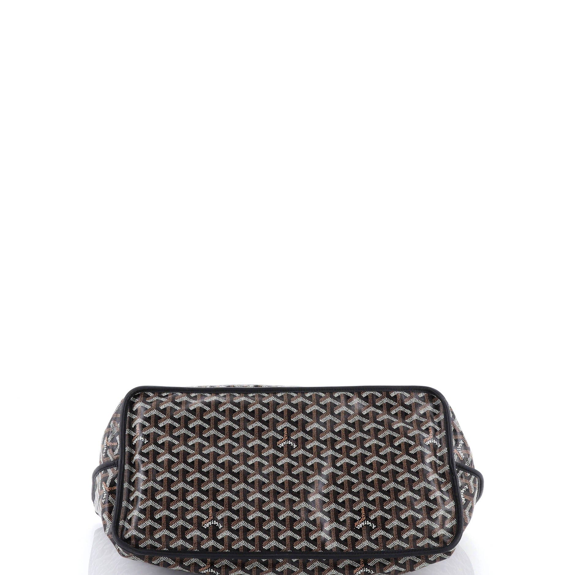 Pre-Owned Goyard Anjou Reversible Tote Coated Canvas GM, Alternate, color, Black