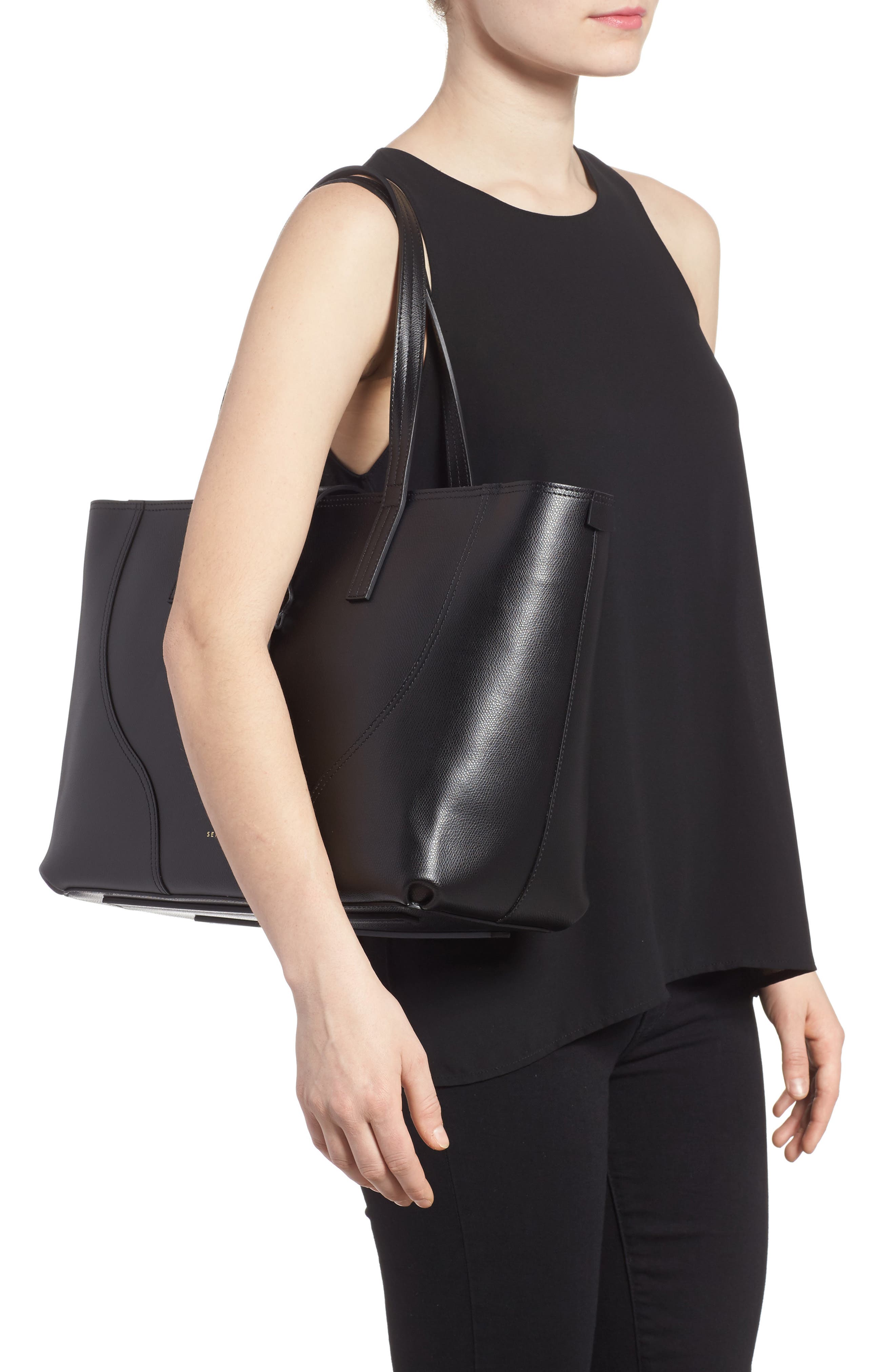 SENREVE Voya Pebbled Leather Tote, Alternate, color, 