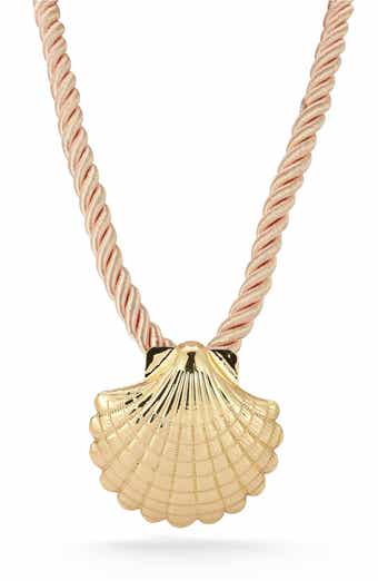 Shell Pendant Cord Necklace