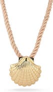 CHLOE AND MADISON Shell Pendant Cord Necklace