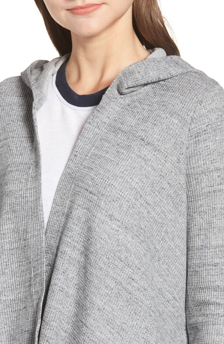 Splendid Thermal Hooded Cardigan, Alternate, color, 