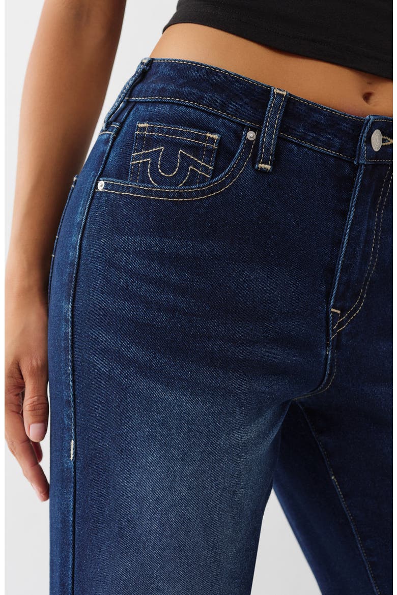 Sarah High Rise Straight Leg Jeans, Alternate, color, DARK MAHOGANY WOOD WASH