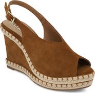 MIA Limited Edition Marjori Slingback Espadrille Peep Toe Platform Wedge Sandal