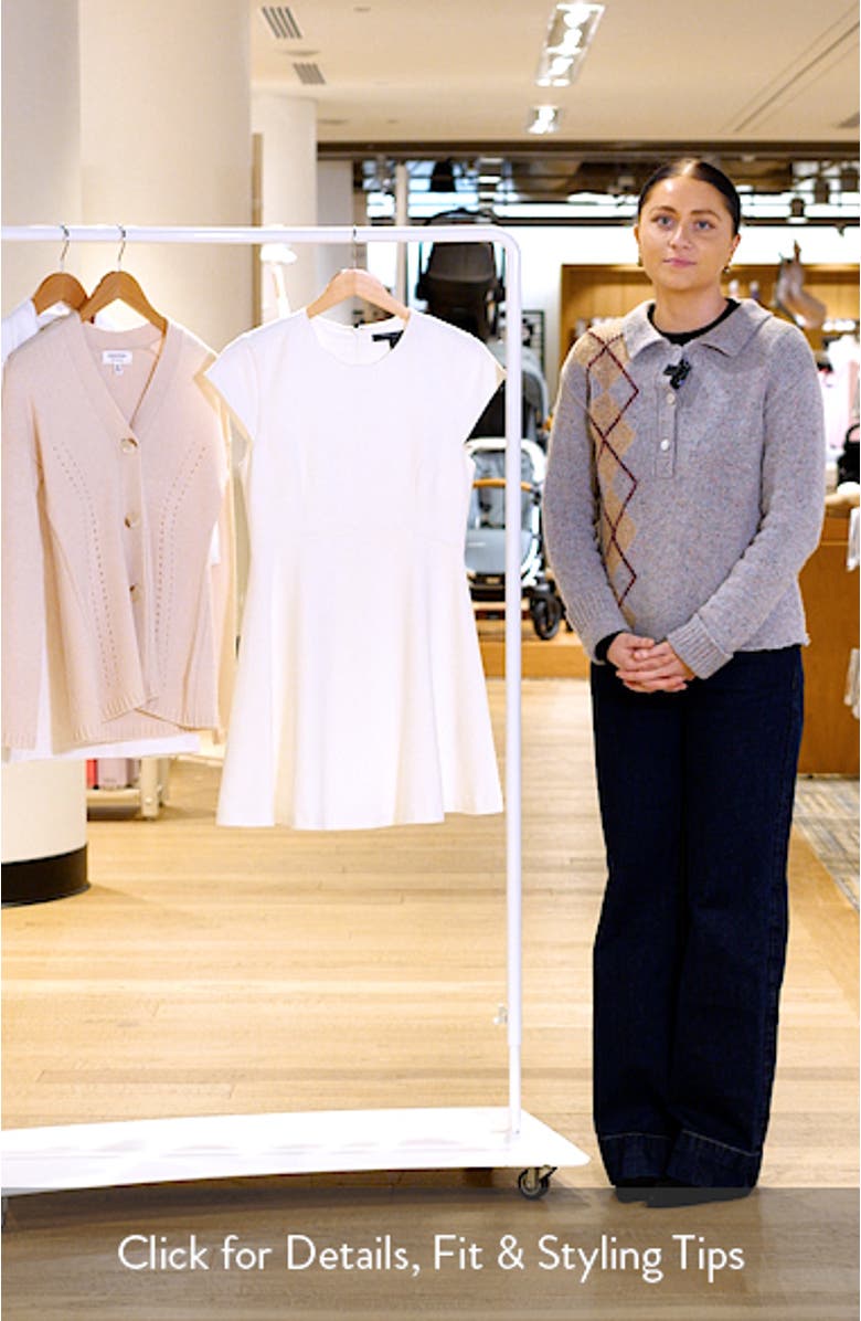 Cap Sleeve Fit & Flare Minidress, sales video thumbnail