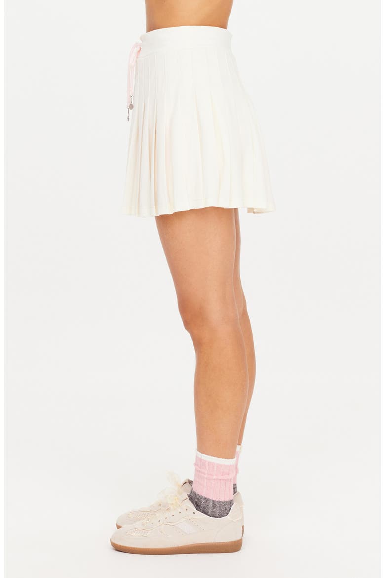 Cadiz Pleated Miniskirt, Alternate, color, NATURAL