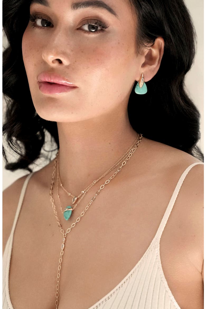 Reconstituted Turquoise Solstice Layered Necklace, Alternate, color, TURQUOISE