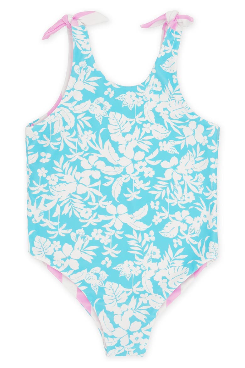 Kids' Skye Reversible One-Piece Swimsuit, Alternate, color, POP PINK
