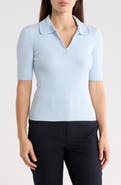 T Tahari Elbow Length Sleeve Polo