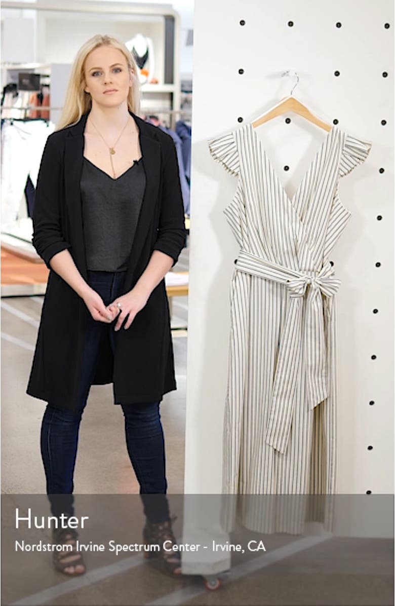 1901 Pleated Faux Wrap Jumpsuit | Nordstrom