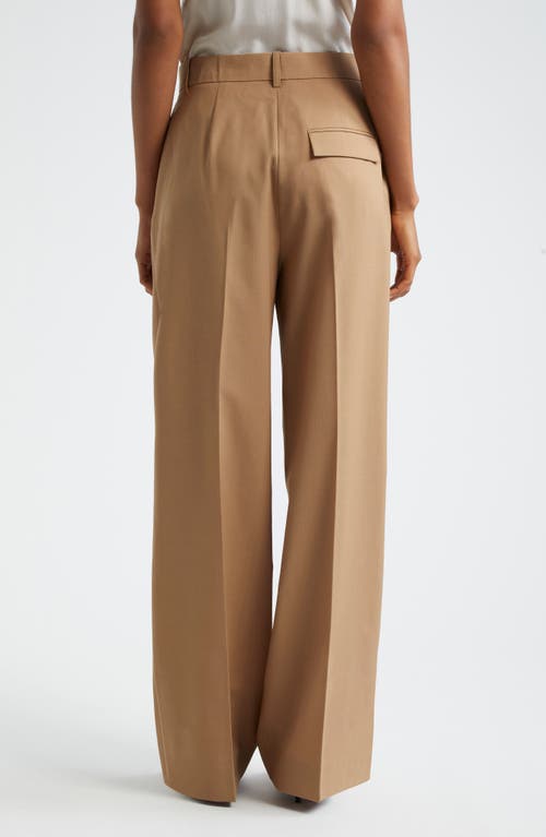 Shop Rohe Róhe Wide Leg Pants In Fawn
