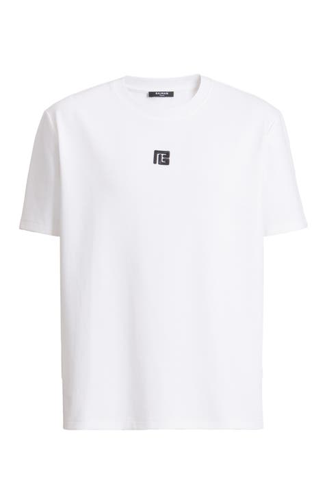 T-shirt with embroidered logo