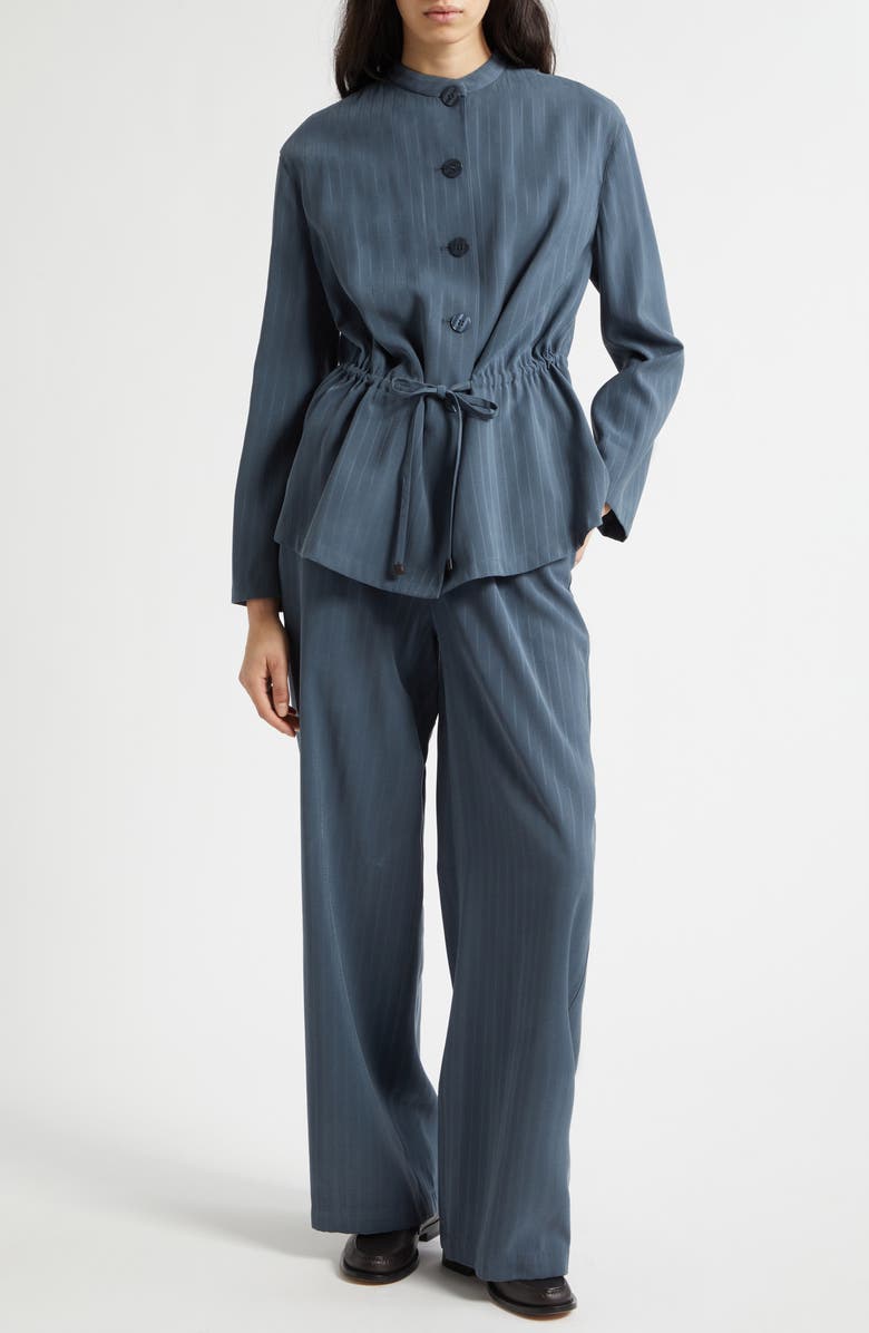 Emporio Armani Pinstripe Pants, Alternate, color, Blue