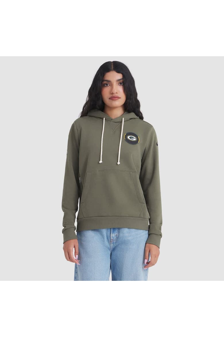 Women's Nike Olive Green Bay Packers 2025 Salute to Service Sideline Standard Issue Dri-FIT Hoodie, Main, color, Olive