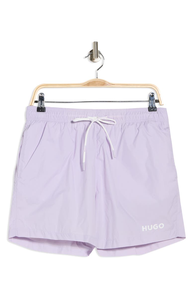 BOSS Haiti Swim Trunks, Main, color, Open Purple