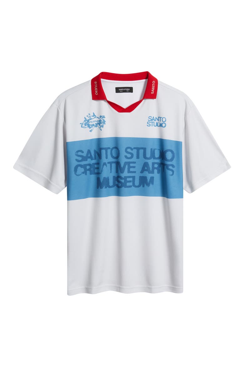 Banded Sando Johnny Collar Short Sleeve Club Jersey, Alternate, color, CONCRETE WHITE