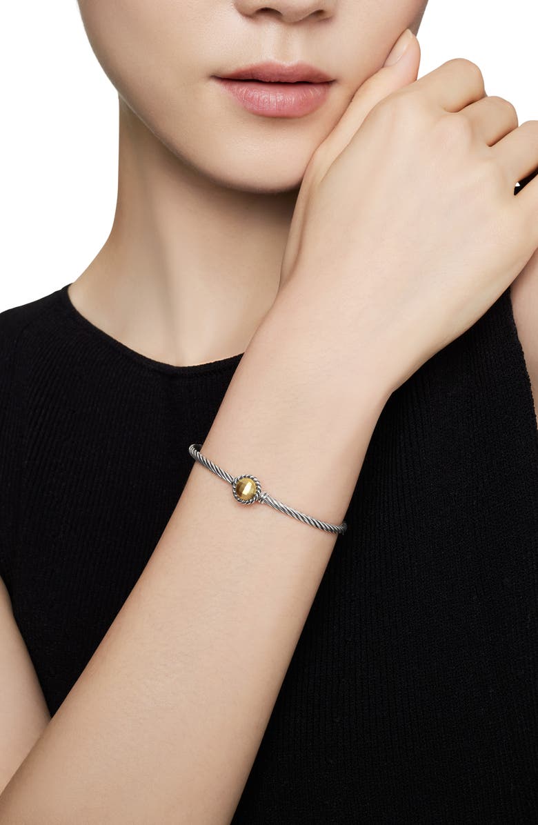 David Yurman Châtelaine Bracelet with Gold Dome and 18K Gold, Alternate, color,