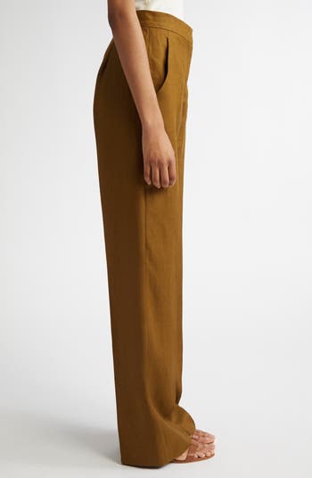 【関税込・国内発送】Max Mara AVERSA LINEN TROUSER Pure linen trousers, silk | 