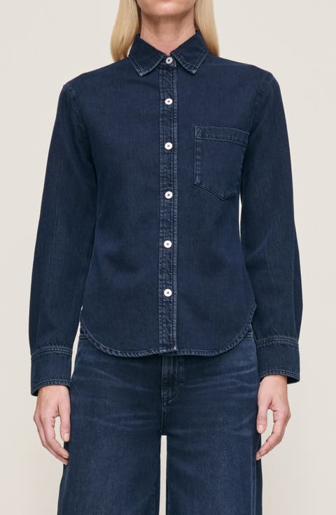 Ines Denim Button-Up Shirt