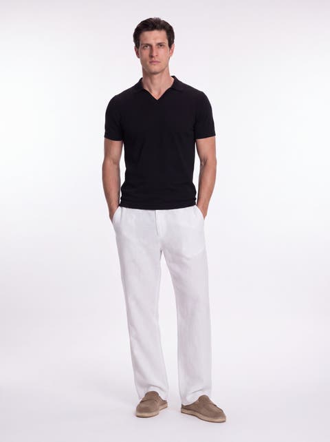 Mark Cotton V-Neck Polo T-Shirt