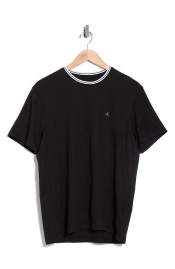 CALVIN KLEIN CALVIN KLEIN TECH INTERLOCK JACQUARD CREWNECK T-SHIRT