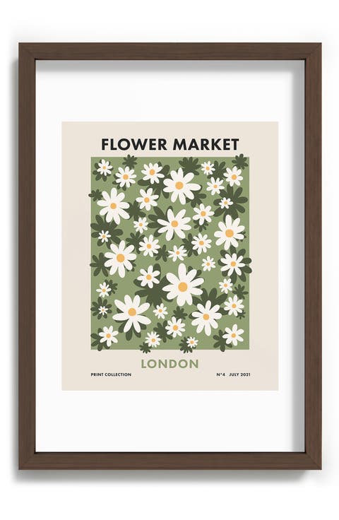 Flower Market London Framed Art Print