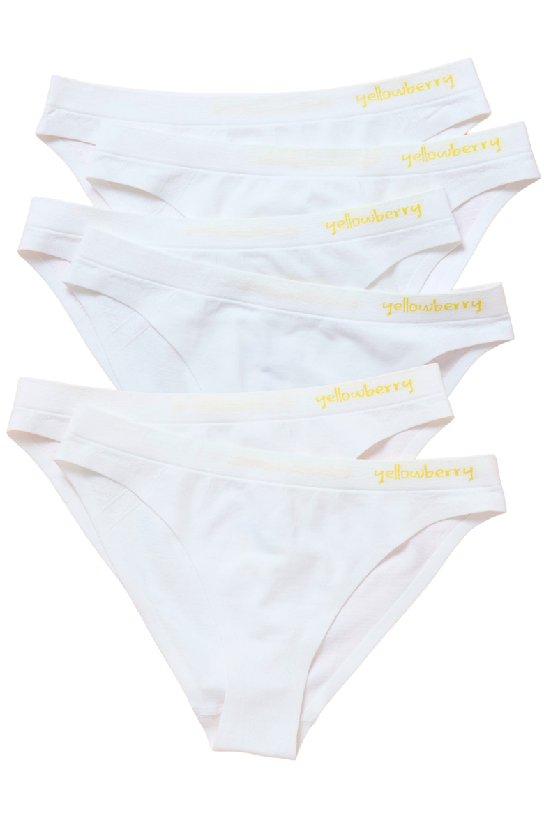 Yellowberry 6PK Scout Seamless Underwear, Main, color, Snowflake