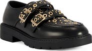AZALEA WANG Lox Studded Faux Leather Loafer