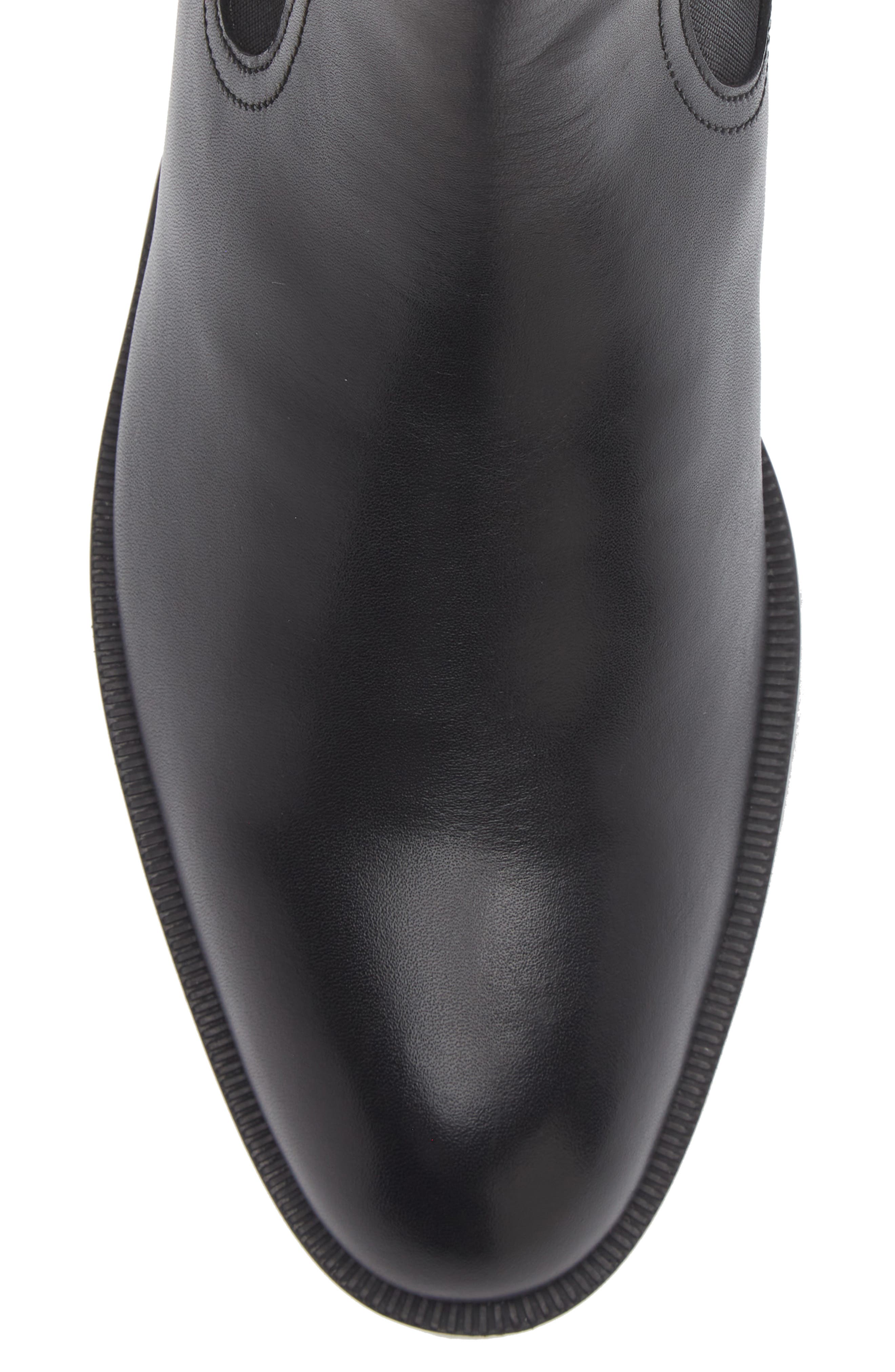 Tayil Leather Chelsea Boot, Alternate, color, BLACK