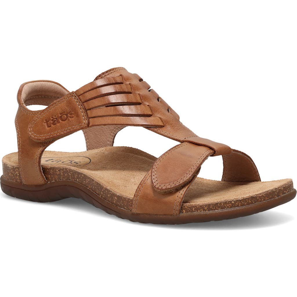 Taos Wonderful Ankle Strap Sandal In Brown