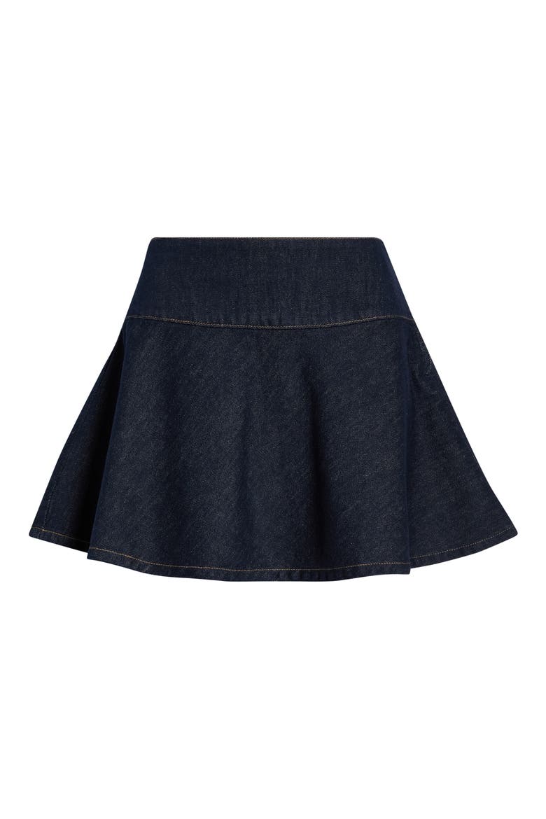 Lennon Denim Miniskirt, Alternate, color, DARK DENIM