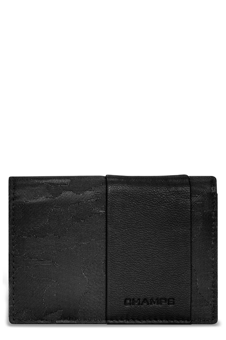 Camo Card Case, Main, color, BLACK