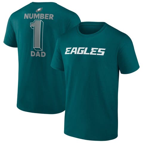 Men's Fanatics  Midnight Green Philadelphia Eagles Big & Tall Number One Dad T-Shirt