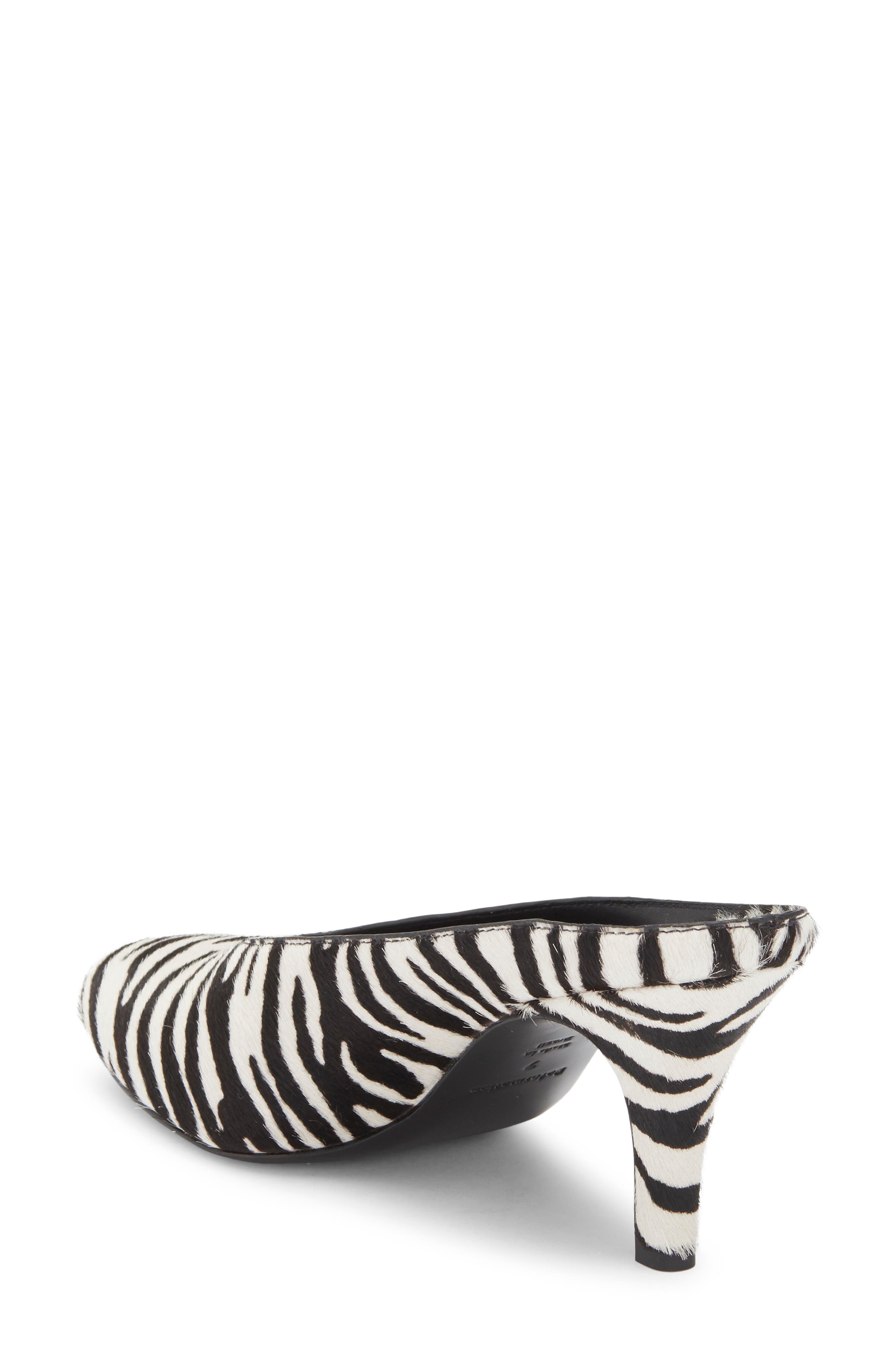 Xyler Mule, Alternate, color, ZEBRA HAIRCALF