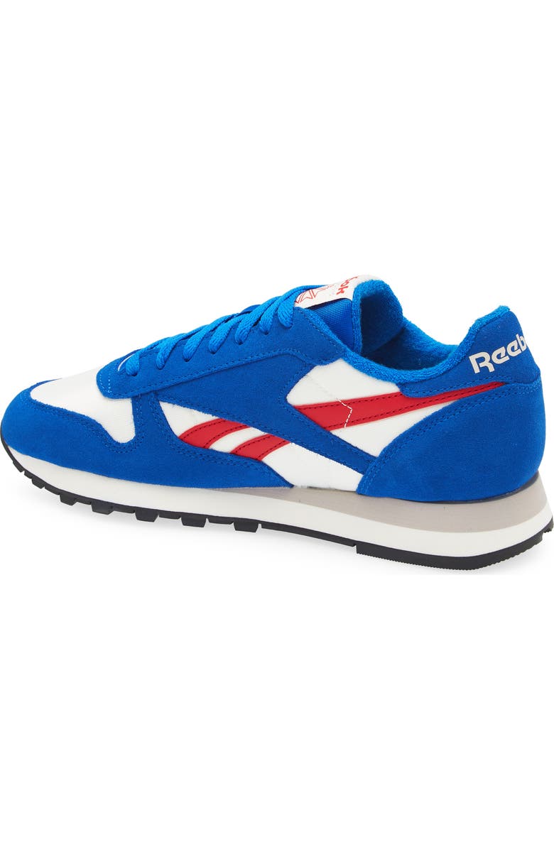 Reebok Classic Leather Sneaker, Alternate, color, Chalk/ Optimum Blue/Vector Red