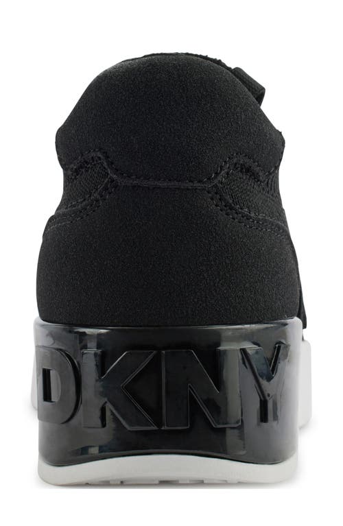 Dkny Celisha Wedge Sneaker In Black