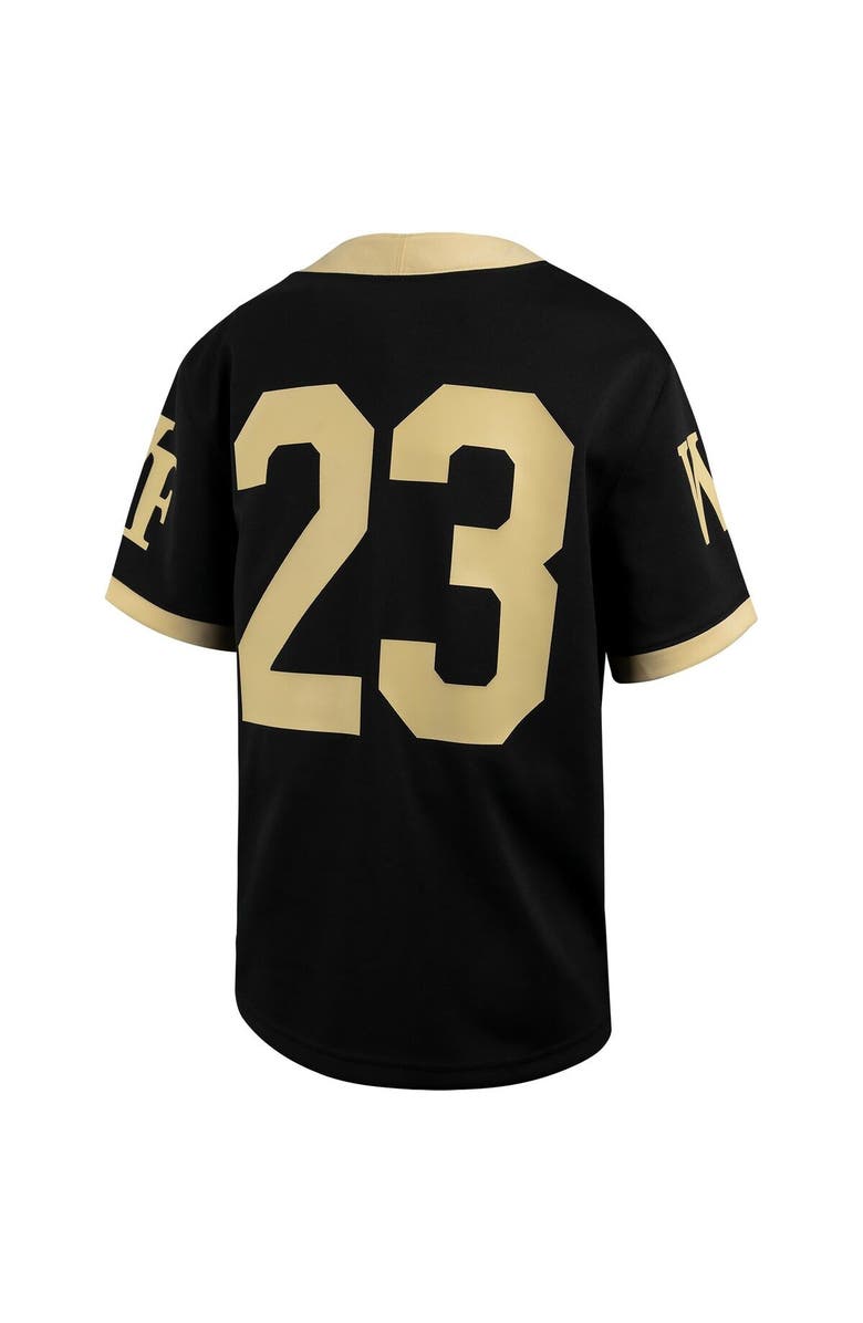 Nike Youth Nike #23 Black Wake Forest Demon Deacons Untouchable Replica Game Jersey, Alternate, color, Black