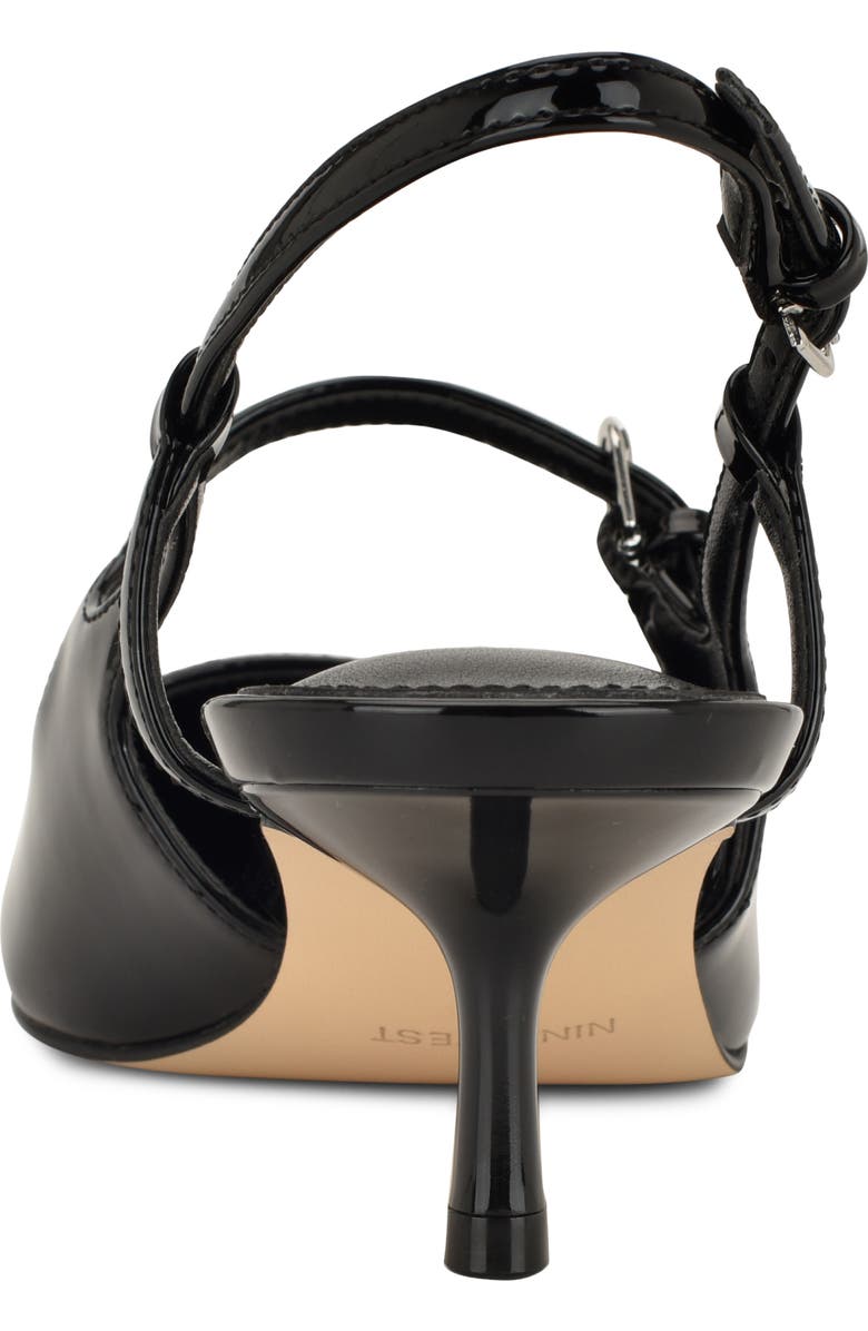 Nine West Amayo Slingback Pointed Toe Kitten Heel Pump, Alternate, color,